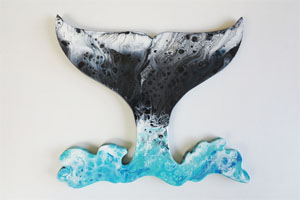 EWD Acrylic Fluid Painting WhaleTail th
